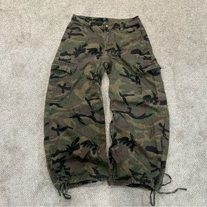 Camouflage Cargo Parachute Pants